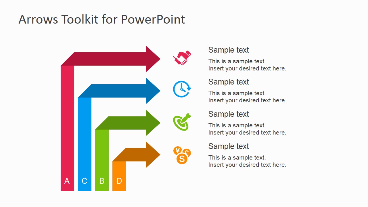 Multipurpose Arrow Toolkit For Powerpoint Slidemodel 2497