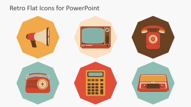 PowerPoint Shapes Featuring Retro Devices