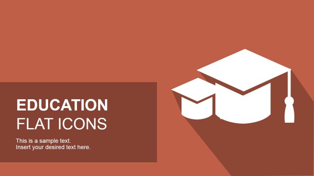 Flat Education PowerPoint Icons