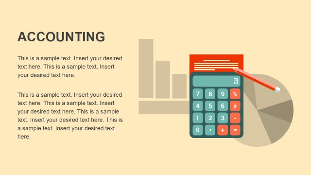 Flat Calculator Design for PowerPoint