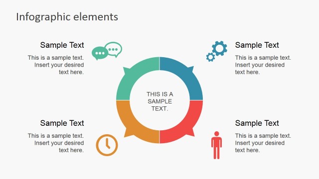 Four Quadrants Infographic Circle Chart