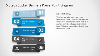 5 Steps Sticker Diagram Design