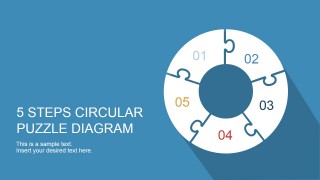 PowerPoint Donut Ring Puzzle 5 Steps