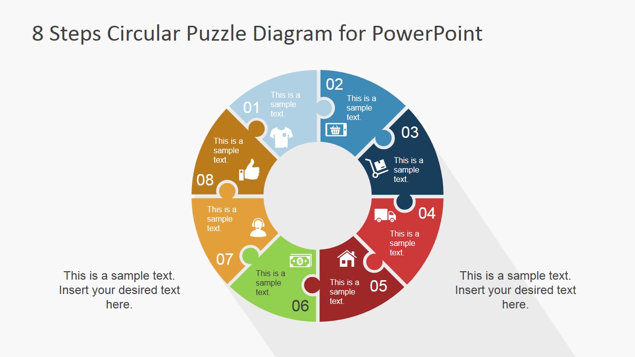 Step Circular Puzzle Diagram Template For Powerpoint Slidemodel Riset