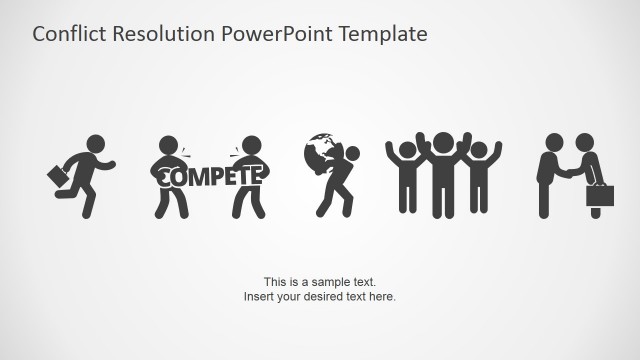 PowerPoint Icons Featuring Conflict Resolution