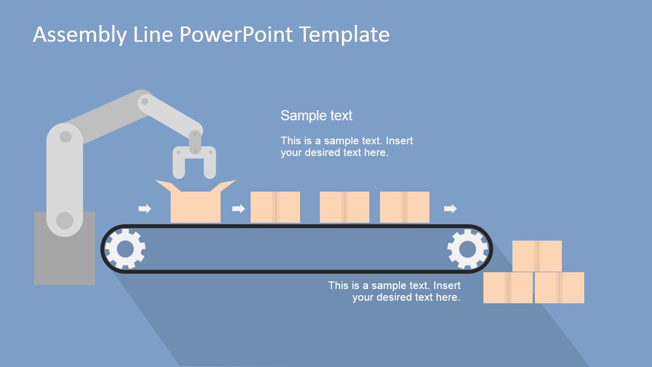 PowerPoint Clipart Assembly Line Scene