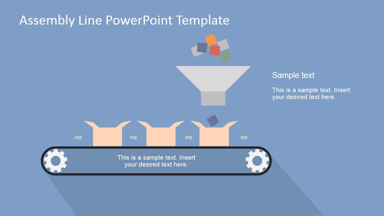 Powerpoint Icon Assembly Line Assembly Line PowerPoint Shapes - SlideModel