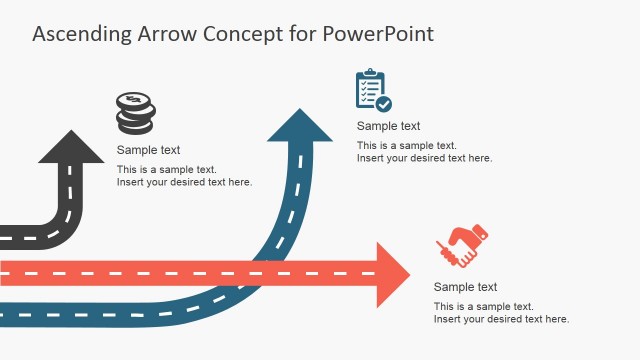 Mixed Arrows Path for PowerPoint