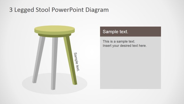 Wooden Stool PowerPoint Shapes