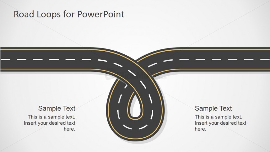 Road Loop Illustration for PowerPoint