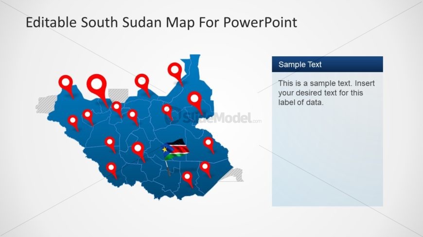 Editable Outline Map PowerPoint