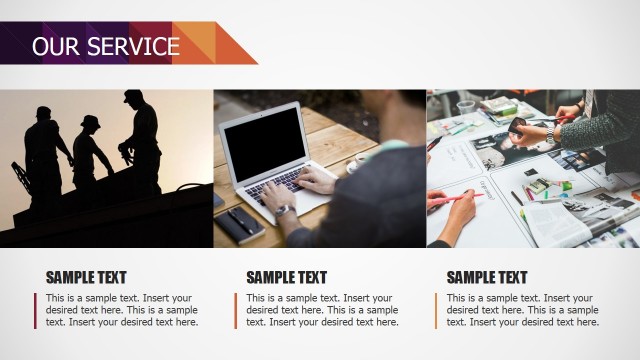 Photo Vertical Tiles for Services Section Description