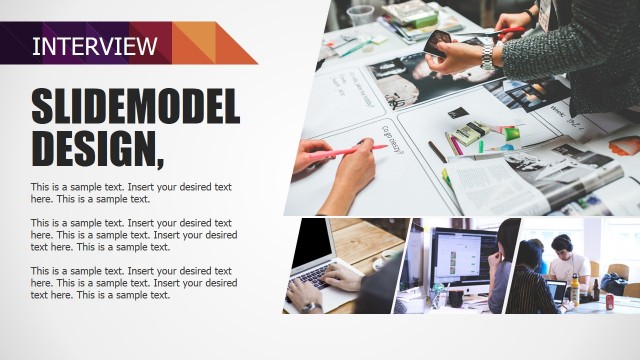 Small Business Working Together Slide Design