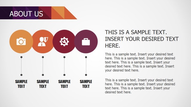 About Us Sequence Diagram with PowerPoint Icons