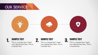 PowerPoint 3 Steps Services Diagram