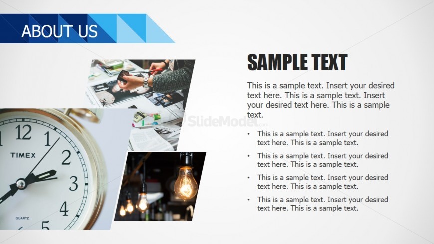 PPT Slide Design List About Us