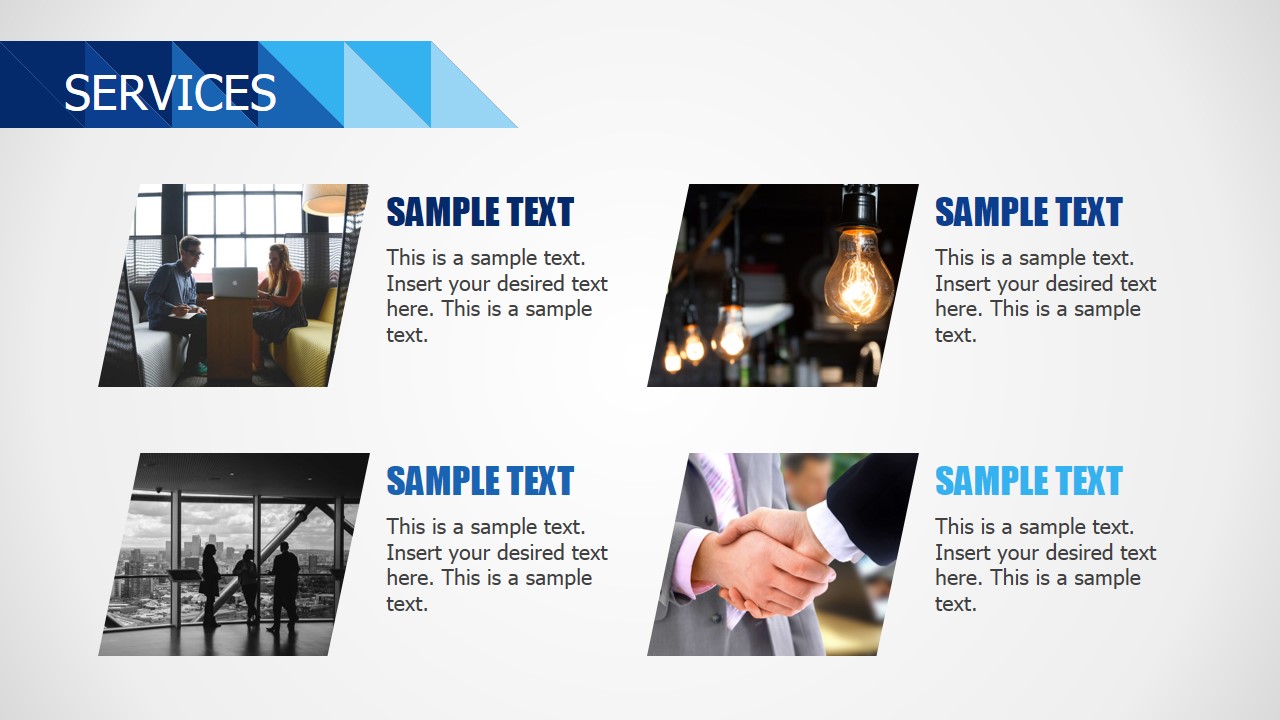 Business PowerPoint Theme Services Design
