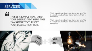 PowerPoint Background Images for Services Testimonials