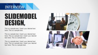 PPT Interview Process Blue Theme