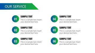 Six Points Temlate Slide 