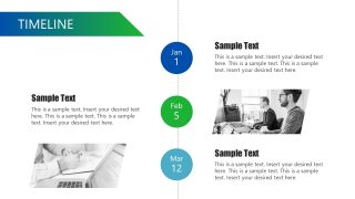 Small Business Template - Vertical Timeline Slide 