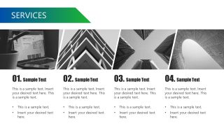 Four Business Services Slide - Small Business Template 