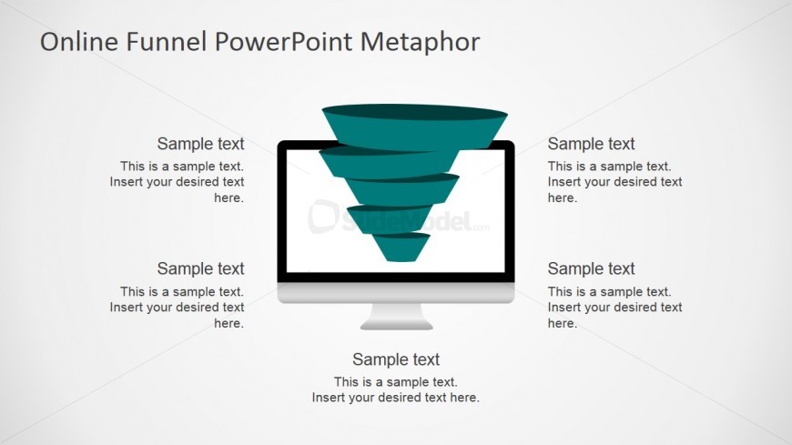 Funnel Shapes Pop Out from Mac Monitor Clipart