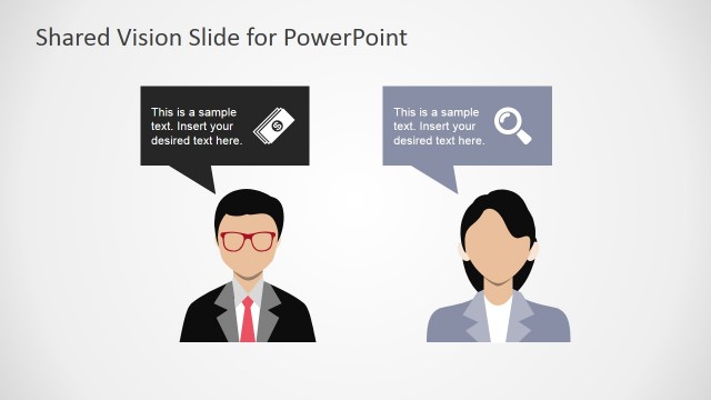 Opposing Ideas Conflict Resolution PowerPoint Template