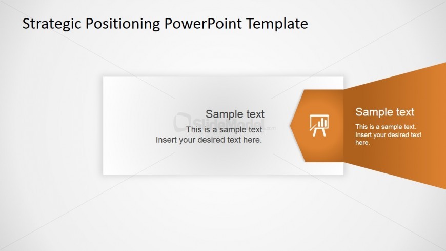 PowerPoint Flat Strategy Quadrants Right Arrow