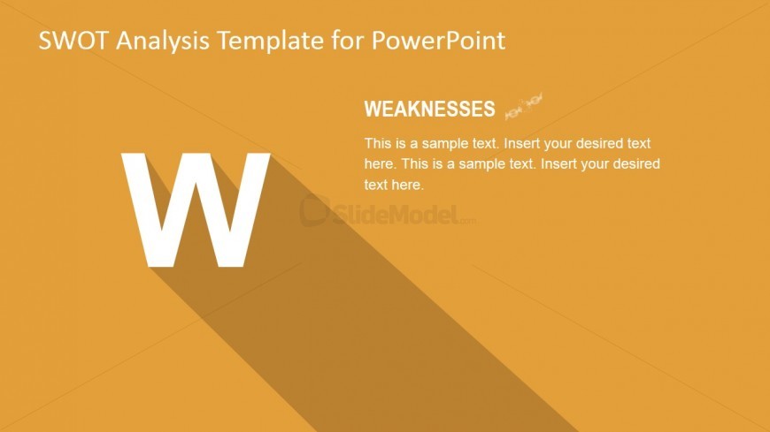 Weaknesses TOWS PowerPoint Slide