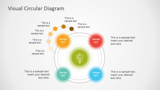 PowerPoint Circular Diagram Sub Waves