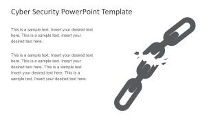 Editable Broken Chain Graphic Slides