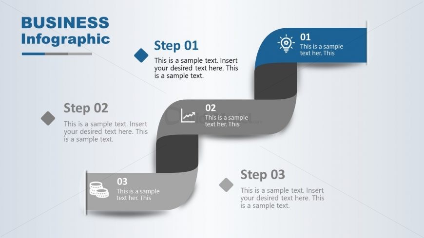 3 Step Diagram Twisted Ribbon Design for PPT