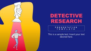 Template of Detective Research Illustration 