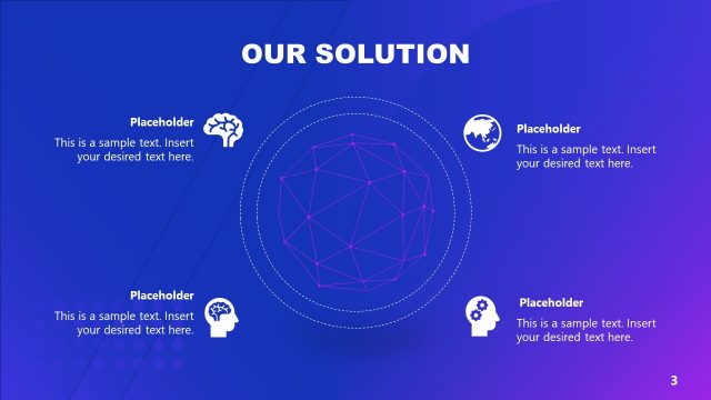 4 Steps Artificial Intelligence PPT Diagram