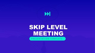 PPT Slide Template for Skip Level Meeting - Cover Slide