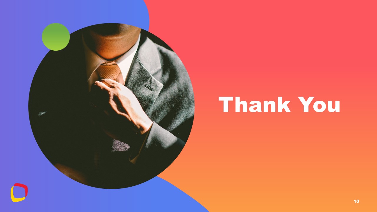 Bootstrap Template - Thank You Slide