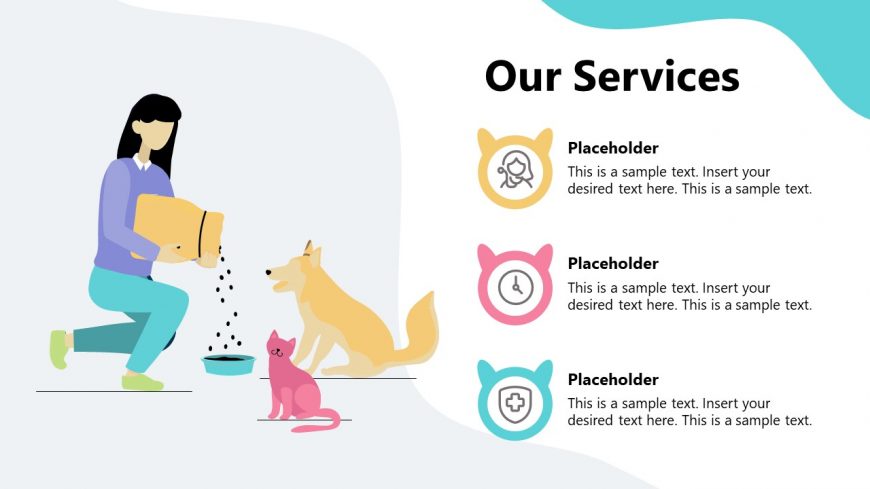 Slide of Veterinary Clinic Services PowerPoint