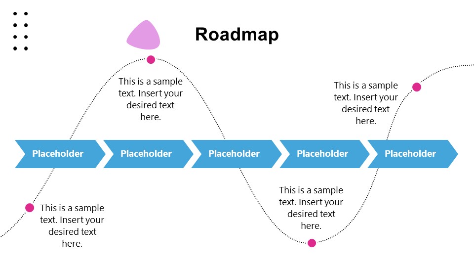 Curved Roadmap PowerPoint in Business Presentation SlideModel