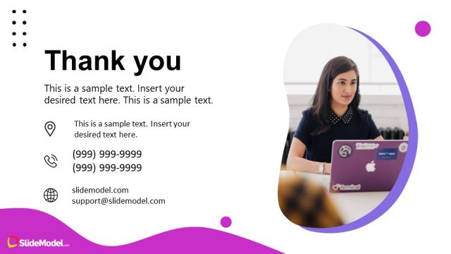 Thank You Slide of Business Pitch Deck