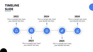 PowerPoint Template for Startup Horizontal Timeline