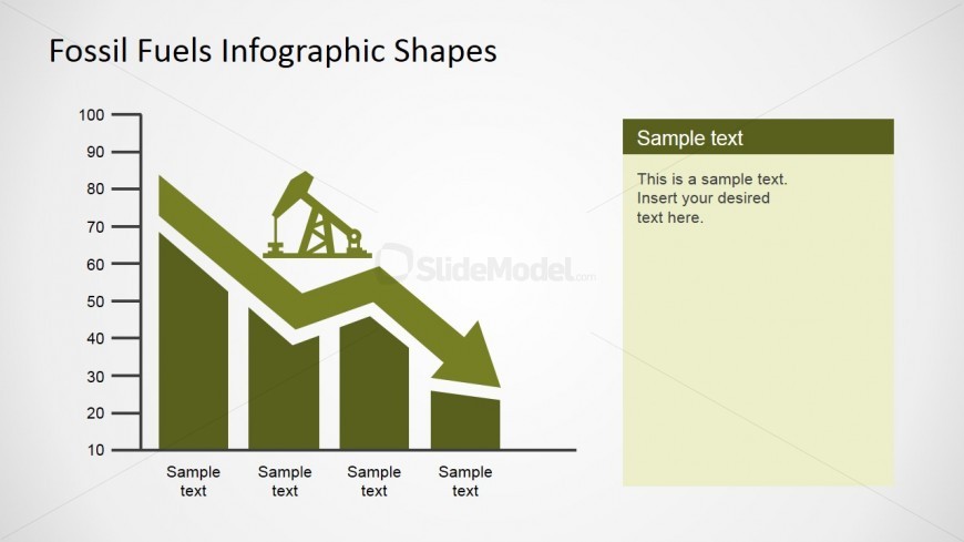 PowerPoint Chart Decreasing Oil Prices