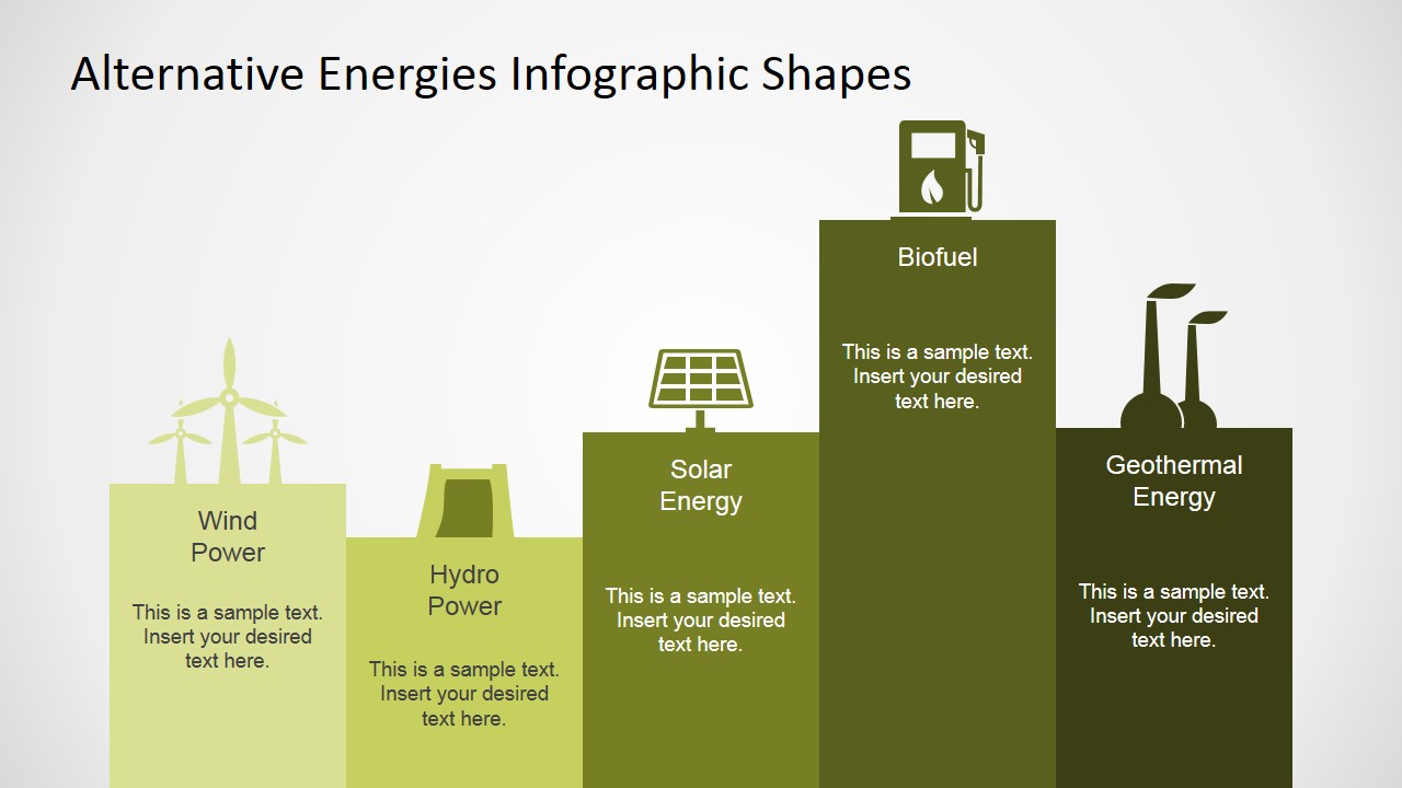 PowerPoint Infographics Featuring Alternative Energies