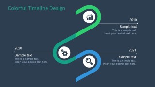 PowerPoint Timeline and Planning Second Half Diagram