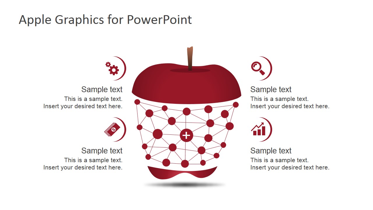 PowerPoint Apple Shapes for Infographics