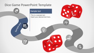 PowerPoint Timeline Board Game Metaphor 