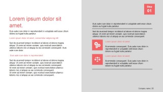 PowerPoint Section Design of Presentation Template