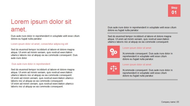Presentation Template Section Slide Design for PowerPoint