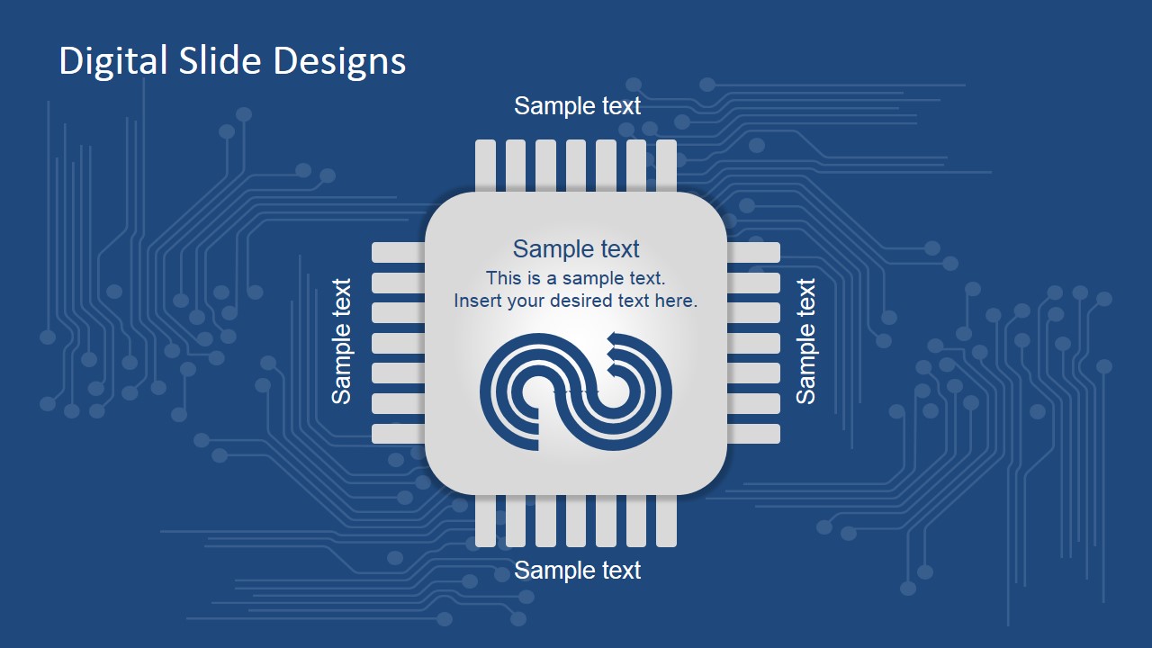 digital slide design for powerpoint slidemodel