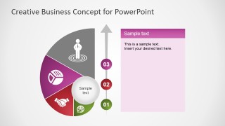 PowerPoint Shell Shape Four Steps Diagram